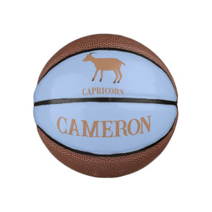 Steinbock-Sternzeichen-Ziege Benutzerdefinierter N Mini Basketball