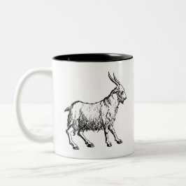 Steinbock-Tasse Zweifarbige Tasse