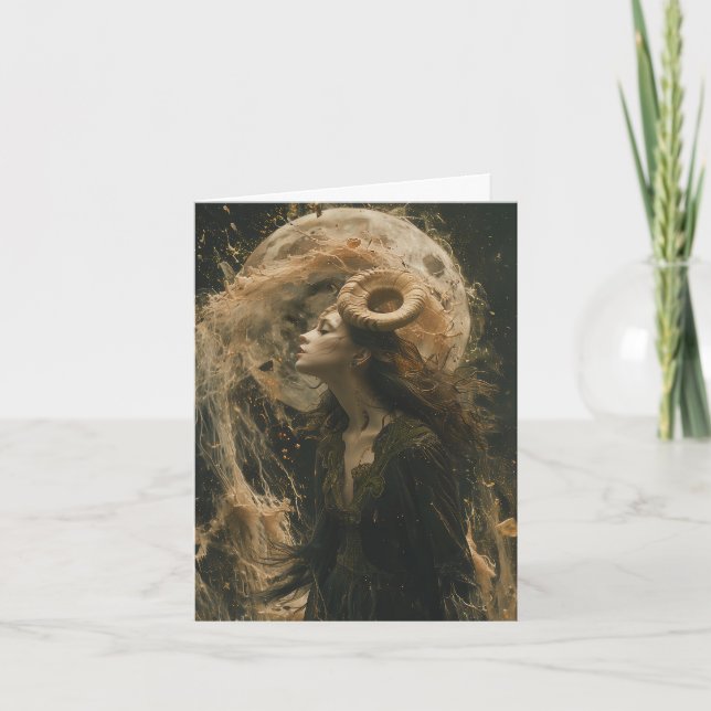 Steinbock, Teufel, Tarot Astrologie Zodiac Geburts (Vorderseite)