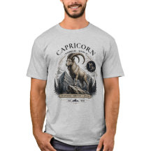 Steinbock-Tier-Shirt zum Sternzeichen