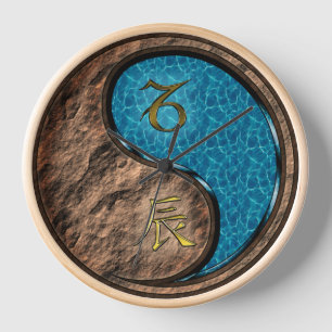 Steinbock & Wasser-Drache Uhr