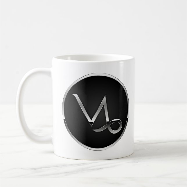 Steinbock Zeichen Kaffeetasse (Links)