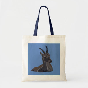 Steinbock-Ziege-Tier-Kunst-Ziege Tragetasche