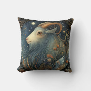 Steinbock-Ziegen-Zodiac-Astrologie-Himmelsgeburtst Kissen