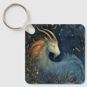 Steinbock-Ziegen-Zodiac-Astrologie-Mystischer Gebu Schlüsselanhänger