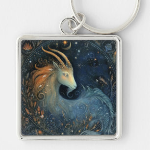 Steinbock-Ziegen-Zodiac-Astrologie-Mystischer Gebu Schlüsselanhänger