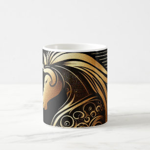 Steinbock-Zodiac Gold Pferd Astrologie Kaffeetasse