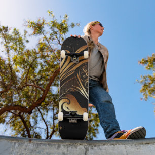 Steinbock-Zodiac Gold Pferd Astrologie Skateboard