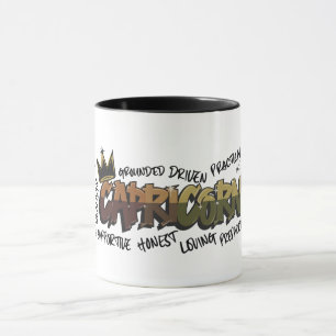 Steinbock-Zodiac-Graffiti Tasse