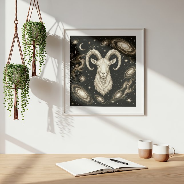 Steinbock-Zodiac-Himmelsastrologie Poster (Von Creator hochgeladen)