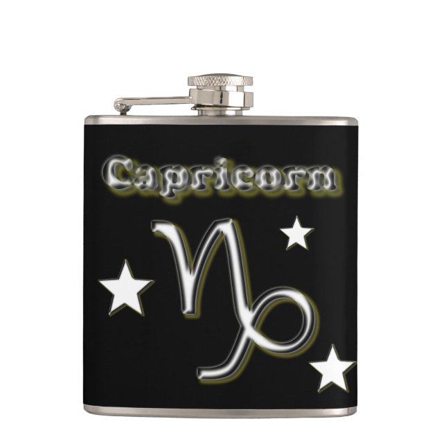 Steinbocksymbol Flachmann (Vorderseite)
