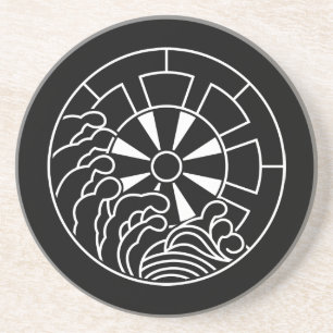 Steinboden-Welle mit Genji-Wagen Untersetzer