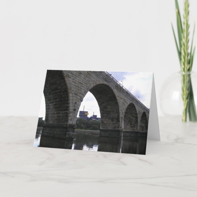 Steinbogen-Brücke Karte (Vorderseite)