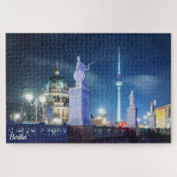 Steinbrücke bei der Berliner Kathedrale in Deutsch