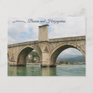 Steinbrücke in Visegrad Bosnien und Herzegowina Postkarte