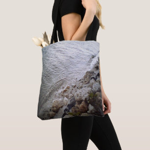 Steine am Strand Tasche