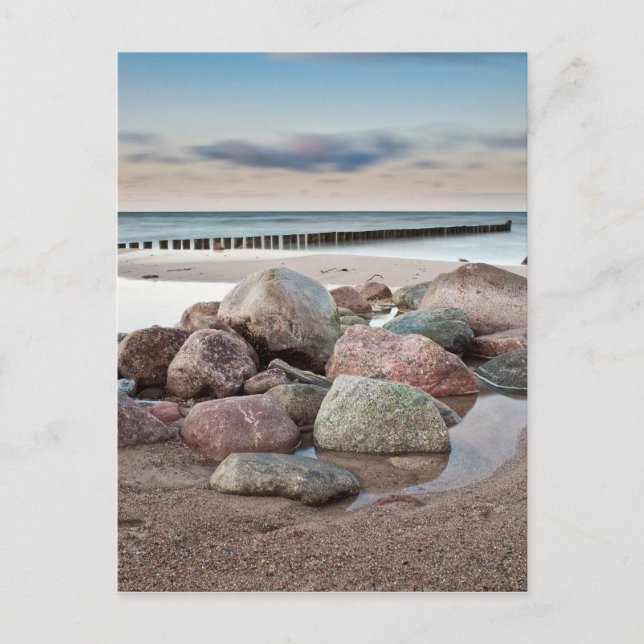 Steine an der Ostsee Postkarte (Vorderseite)