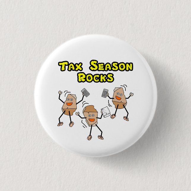 Steine der Steuersaison Button (Vorderseite)