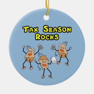 Steine der Steuersaison Keramik Ornament