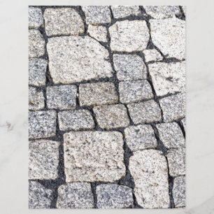 Steine einer Straße im Detail
