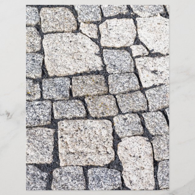 Steine einer Straße im Detail (Vorderseite)