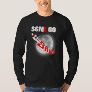 Steine gehen Brrrrr Moass zum Mond und darüber hin T-Shirt