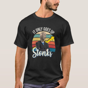 Steine gehen nur feuchten Mem hoch T-Shirt