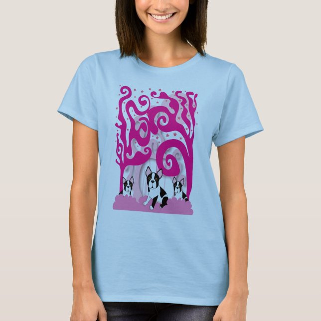 Steine in Rosa T-Shirt (Vorderseite)