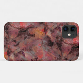 Steine in roten Farbtönen auf schwarz-grauem Hinte Case-Mate iPhone Hülle