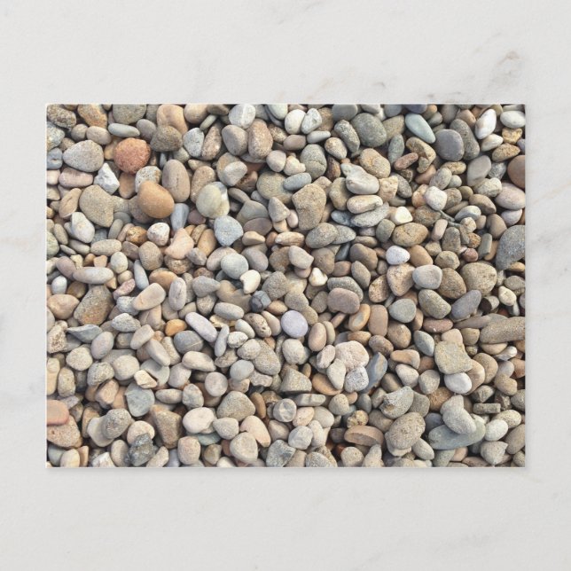 Steine, Steine, Kies Postkarte (Vorderseite)