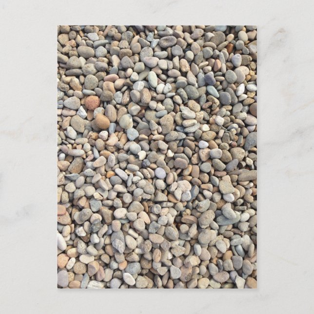 Steine, Steine, Kies Postkarte (Vorderseite)