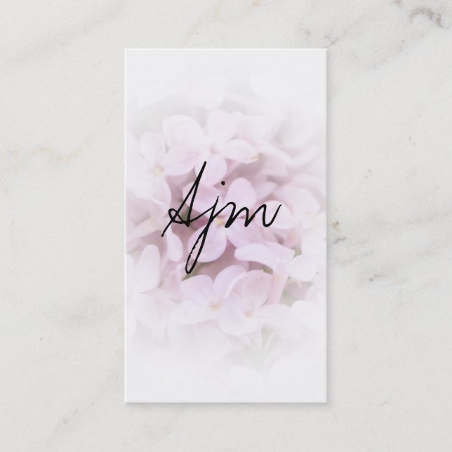 Steine und Blume (Massagetherapie) Visitenkarte (Vorderseite)