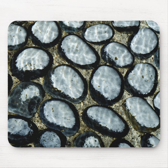 Steine unter Wasser Mousepad (Vorne)