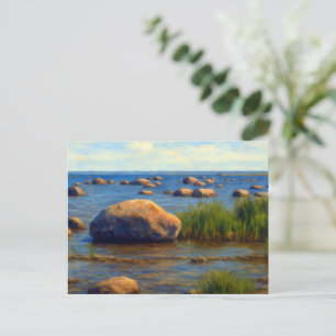 Steine von Vormsi Postkarte