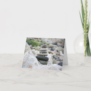 Steine Zen im Strand von Almeria Karte