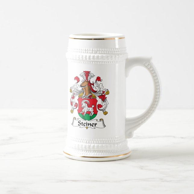 Steiner Familienwappen Bierglas (Rechts)