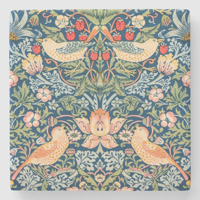 STEINER UNTERSETZER:WILLIAM MORRIS:STRAWBERRY THIE STEINUNTERSETZER (Vorderseite)