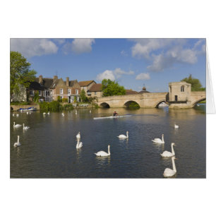 Steinerne Bogenbrücke und River Ouse, St Ives,
