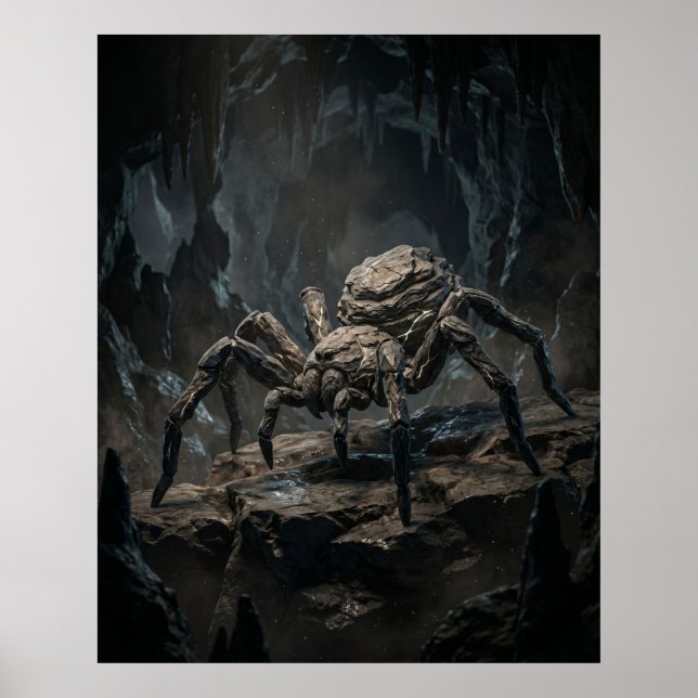 Steinerne Spinne Vergessene Höhle Poster (Vorne)