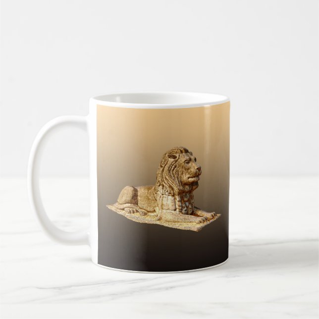 Steinerner Löwe Kaffeetasse (Links)