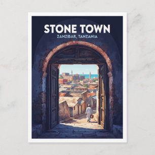Steinernes Town, Sansibar Tansania Souvenir Postkarte