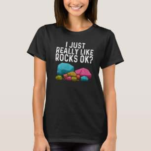 Steinesammeln-Kunstwerk für Männer Frauen Geologie T-Shirt