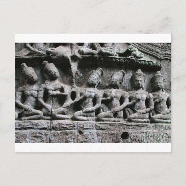 Steinfiguren auf dem Gipfel Postkarte (Vorderseite)