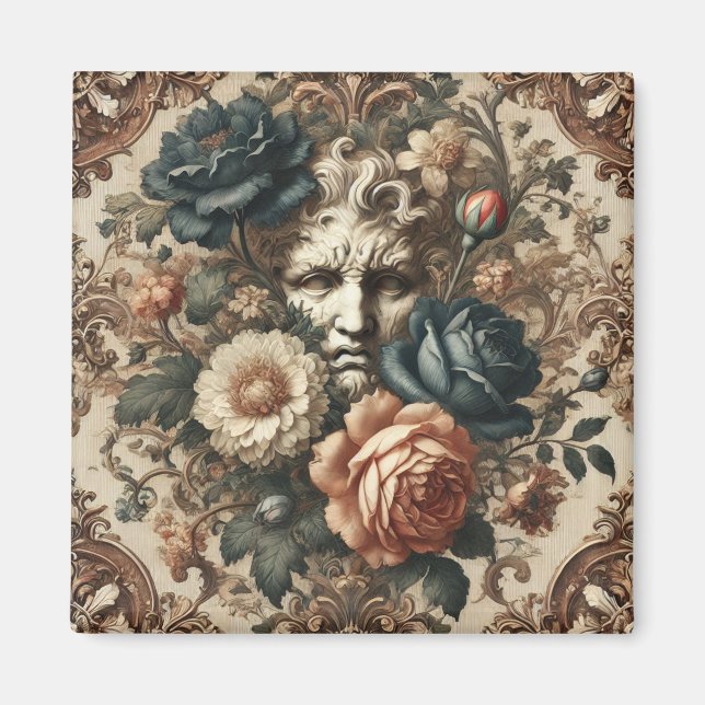 Steinfronten & müde Nächte - Gotisches Barock Magnet (Vorne)