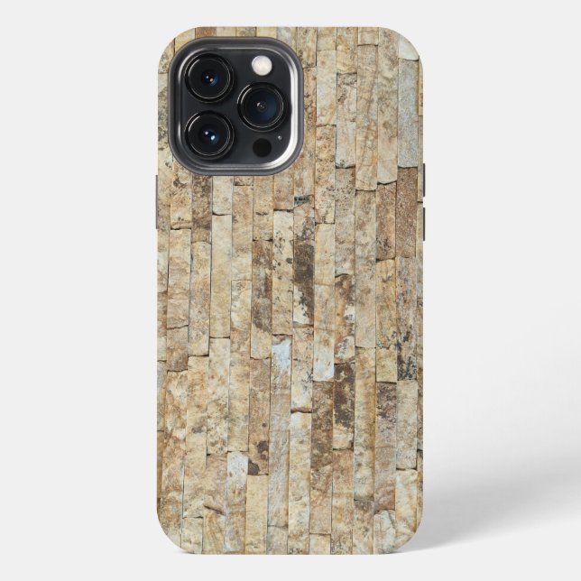 Steingeometrisches Muster iPhone 13 Pro Max Hülle (Rückseite)