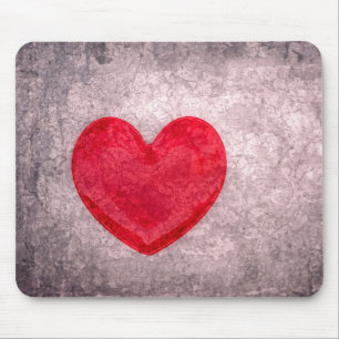 Steingewaschenes Herz Mousepad