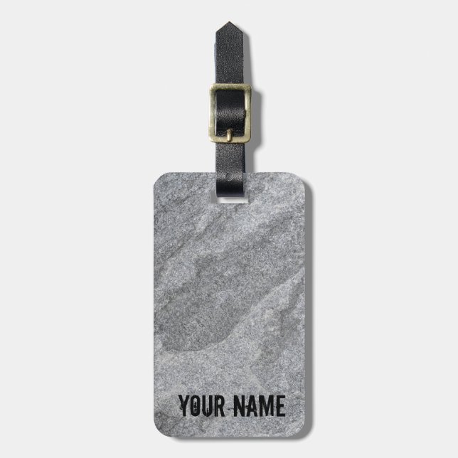 Steingranitstruktur, graue Steinzeug Gepäckanhänger (Vorderseite vertikal)