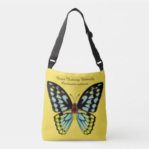 Steinhaufen Birdwing Schmetterling dorsal und Tragetaschen Mit Langen Trägern
