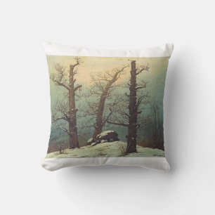 Steinhaufen im Schnee von Caspar David Friedrich Kissen