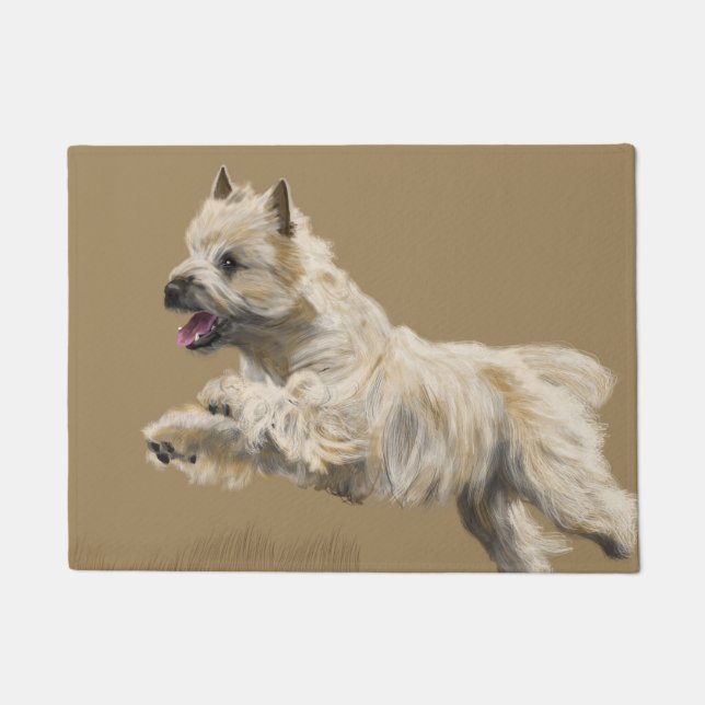 Steinhaufen Terrier nannte Mackey Fußmatte (Vorderseite)